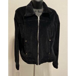 True Blue Womens Size Large Jacket Corduroy Full Zip